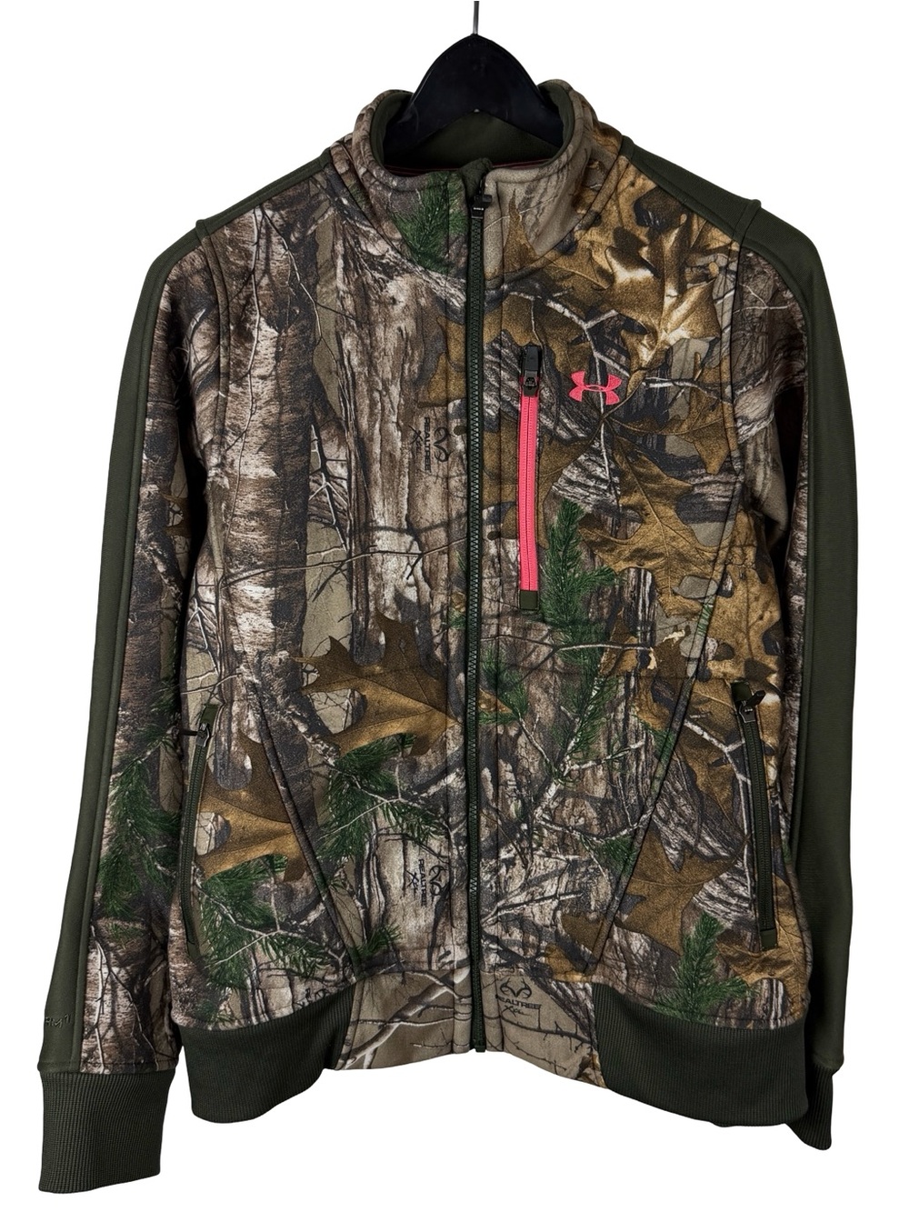 Women’s Under Armour Storm Full Zip Camo Hunting Sport Jacket Size M